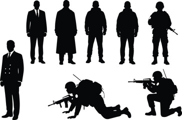 Diverse Chair Silhouette Furniture Collection, Black Vector Icons of Office, Gaming, Dining, and Folding Chairs for Interior Design, Home Furnishings, and Graphic Element Isolated.