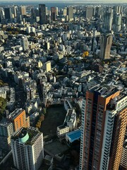 aerial view of tokyo