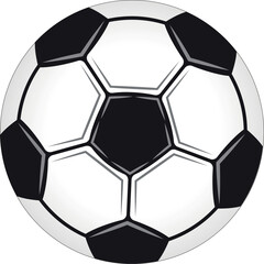 Fototapeta premium soccer ball, Football isolated on white Background, leather soccer ball, Soccer ball illustration for the web, Football Vector Design templet art.