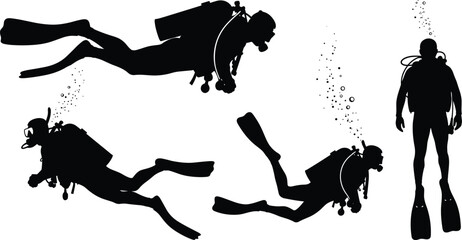 Female Musician Silhouette Collection Playing Violin, Women in Modern and Casual Attire Performing Music for Educational Lessons, Practice, and Performance Vector Design Isolated.