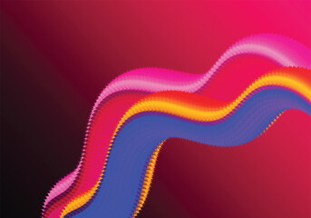 Vibrant abstract color wave with dynamic colorful gradient background design