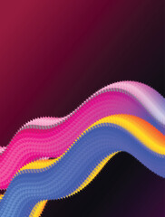 Vibrant abstract color wave with dynamic colorful gradient background design