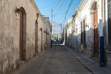 Obraz premium street view of arequipa old town, Peru