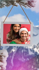 Winter Forest Photo & Text Slideshow &ndash; Snowy Holiday Memories Animation (Vertical Format)