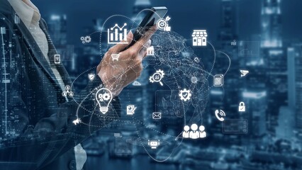 Global digital marketing strategy across communication platforms. Digital marketing drives growth,...