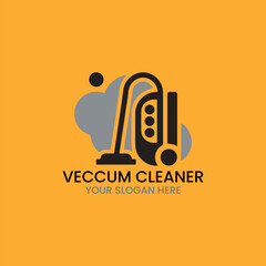 vacuum cleaning logo design vector