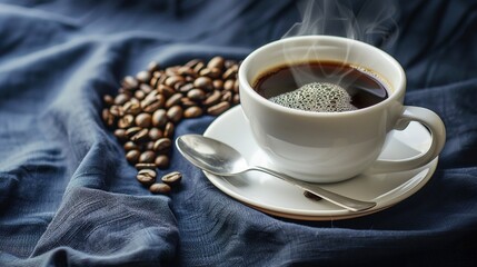 Coffee Collection: Assorted Hot & Iced Coffee in Disposable Paper Cups, Glass Mugs, Plastic Cups & Ceramic Mugs (Layered, Creamy, Black) with Coffee Beans & Varied Backgrounds for Beverage, Culinary, 