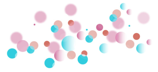 Vibrant bokeh light effect background featuring smooth blurred circle shapes, delivered as a PNG image