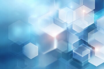 abstract blue background with cubes