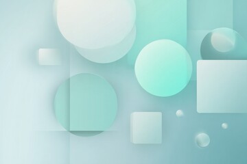 Aqua Soft Blurred Circles