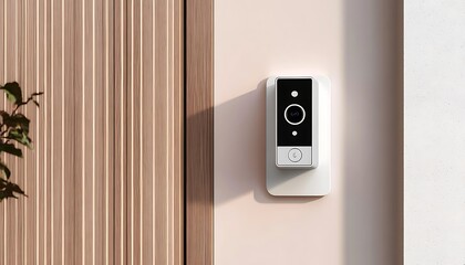 Smart doorbell camera mounted providing home security system and home convenience