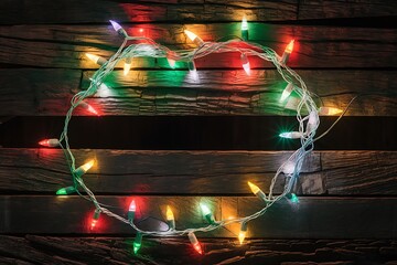 Merry Christmas and Happy Holidays greeting card, frame, banner. New Year. Noel. Red and white Christmas decorations and g top view. Winter xmas holiday celebration