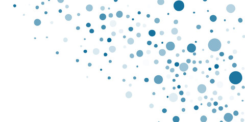 Blue Bubble Scatter Background. Abstract Dotted Pattern with Soft Gradient. Futuristic Technology Concept