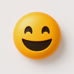 Fototapeta premium 3D Realistic Smiley Emoji Icon 