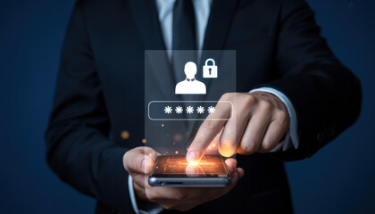 User authentication and password protection concept showing secure login, privacy safeguard, data protection, access control, and digital identity verification Latch