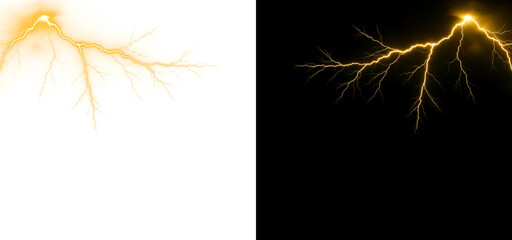 yellow lightning energy overlay with glowing electric plasma effect