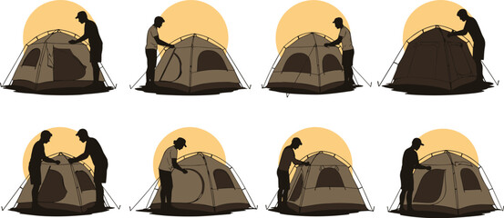 Vector silhouette collection of diverse business people shaking hands, illustrating successful negotiation, partnership, multi-ethnic agreement, cooperation, and professional greeting concepts.