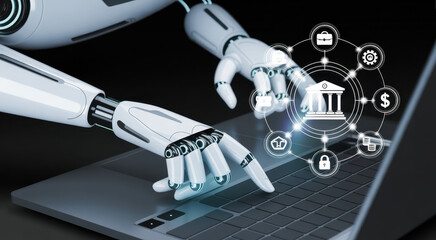 The role of AI in digital banking and online financial technology (FinTech) services. An AI platform for secure transactions and business finance. Motif
