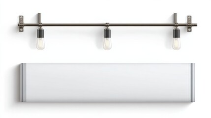 Mockup of a Blank Bar Design Showing Front and Back Views on a White Background for Creative Projects