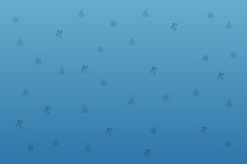 design noël sur fond bleu 