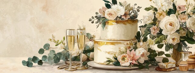 Wedding food cake flower celebration background white party table love birthday dessert. Decoration wedding food cake rose sugar bakery design cream floral beautiful sweet pink event chocolate