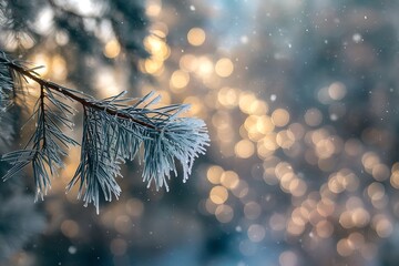 christmas tree branches Merry Christmas and Happy Holidays greeting card, frame, banner. New Year. Noel. Red and white Christmas decorations and g top view. Winter xmas holiday celebration