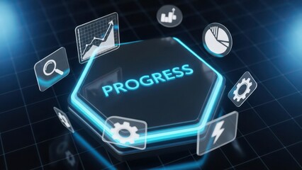 Digital Progress Interface with Data Analytics and Development Tools
