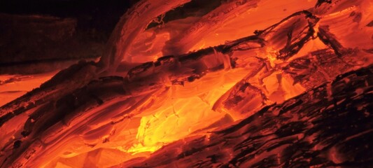 Sehr hei&szlig;e Glut