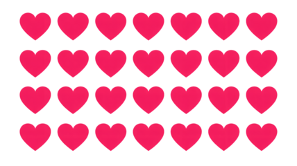 Romantic hearts pattern makes a vibrant Valentine's Day background