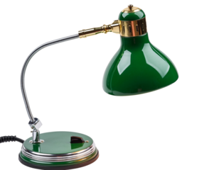 Vintage Green Metal Desk Lamp with Flexible Gooseneck table retro