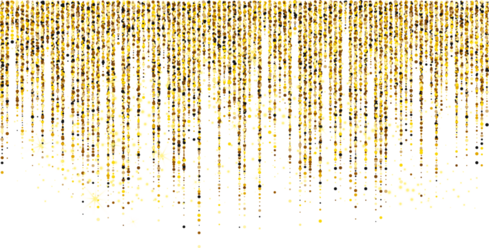 Golden Glitter Rain