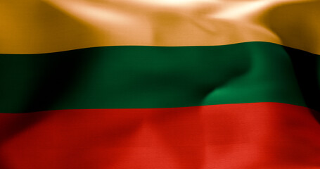 Flag of Lithuania waving high resolution 10K+ size