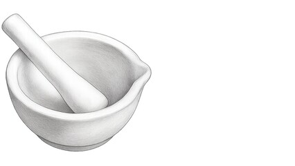 Mortar and pestle for grinding herbs medicine