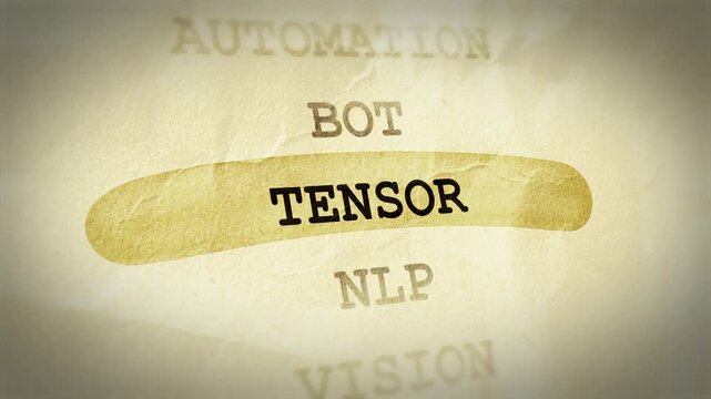 Tensor Text Highlight Animation &ndash; Documentary Style Effect
