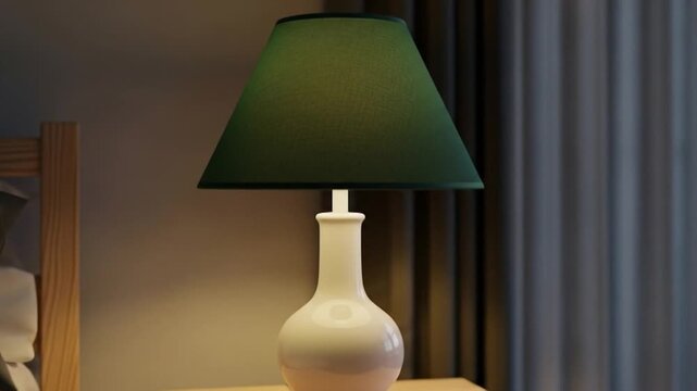 Elegant bedroom ambiance lamp lighting bedside table decor interior design showcase video