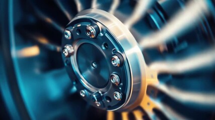 Video Close-up of a car wheel showing bolts and detailing