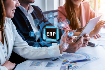 Enterprise Resource Planning (ERP) system for business process management. This ERP software solution integrates core business functions for efficiency. Motif