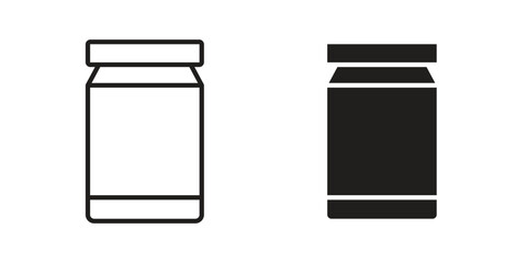 Jar icon. Outline, Glyph and Filled Outline Style