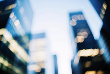 Modern blurred city background, perfect for business presentations, professional website headers, and futuristic corporate designs 