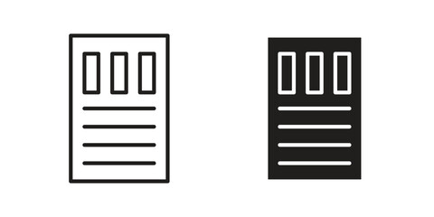 Mood board icon. Outline, Glyph and Filled Outline Style