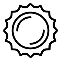 sun icon vector