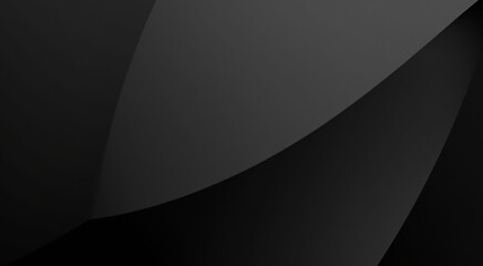 Dark abstract background with sleek curving lines and subtle reflections for modern technology concept and luxurious design