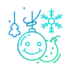 christmas element gradient