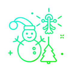 christmas element gradient