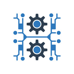 Ai Technology With Gear Icon