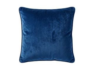 blue pillow isolated on white