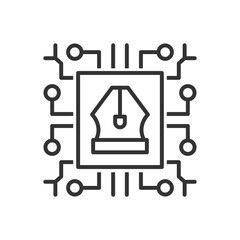AI Pen Tool Icon