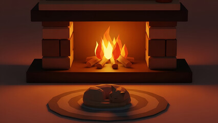 Roasting marshmallows over campfire flames