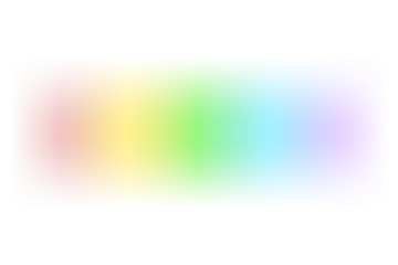 Soft rainbow color gradient spectrum overlay smooth vibrant transitions ethereal abstract visual trendy effect on a transparent background