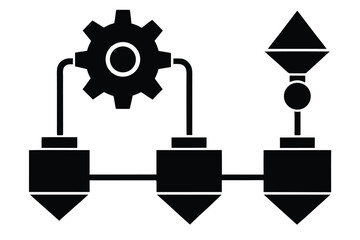 process vector icon silhouette